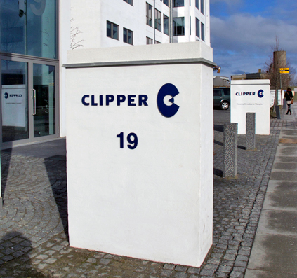 pylon skilt clipper house skiltefabrikken