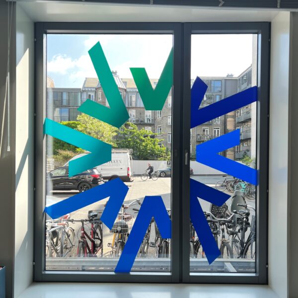 Vinduesdekoration // Window decoration - Blue Nord